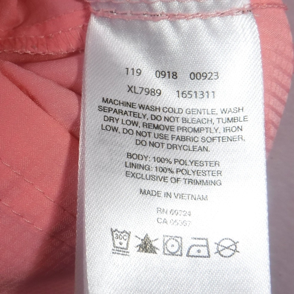 Columbia Omni-Shade Womens Large Coral Pink Long Sleeve Sun Protection Shirt L - Picture 4 of 12